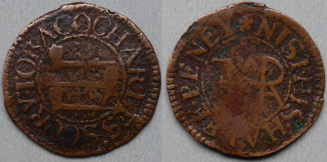 Dartmouth, Charles Scory halfpenny Dartmouth, Charles Scory halfpenny